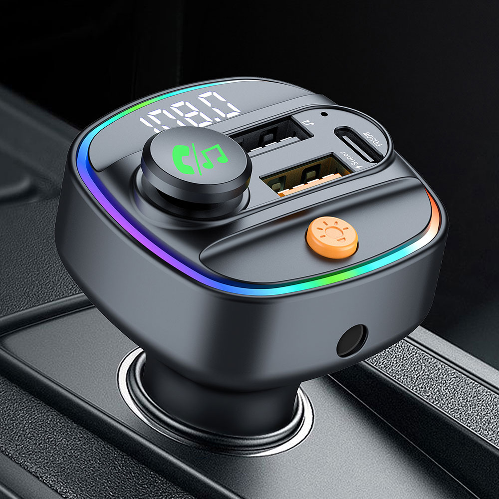 Robot Bluetooth Car - Bluetooth 5.4 FM Transmitter Handsfree Car