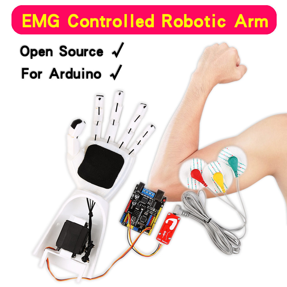 EMG Sensor Robotic Arm Electri - đánh giá và giá Arduino Robot