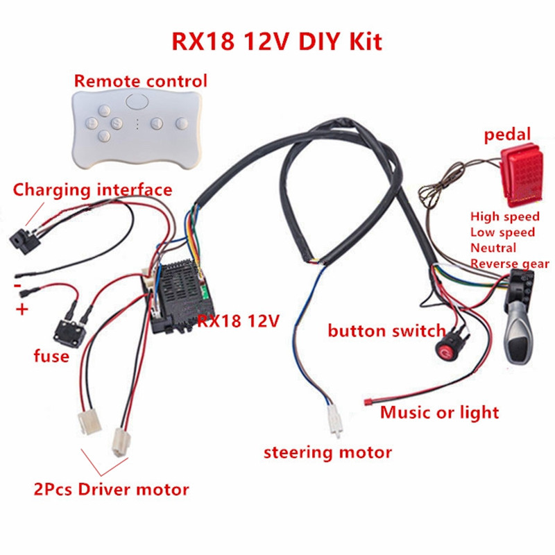 Trẻ Em Xe Ô Tô Điện DIY Sửa Đổ - đánh giá và giá Robot Car Kit