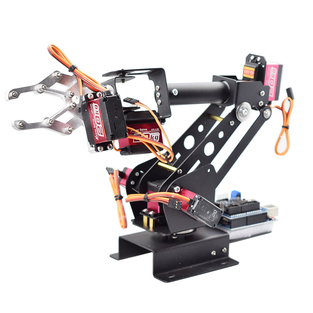 Ps2 Control 6 DOF Robotic Arm  - đánh giá và giá Robot Gripper Claw