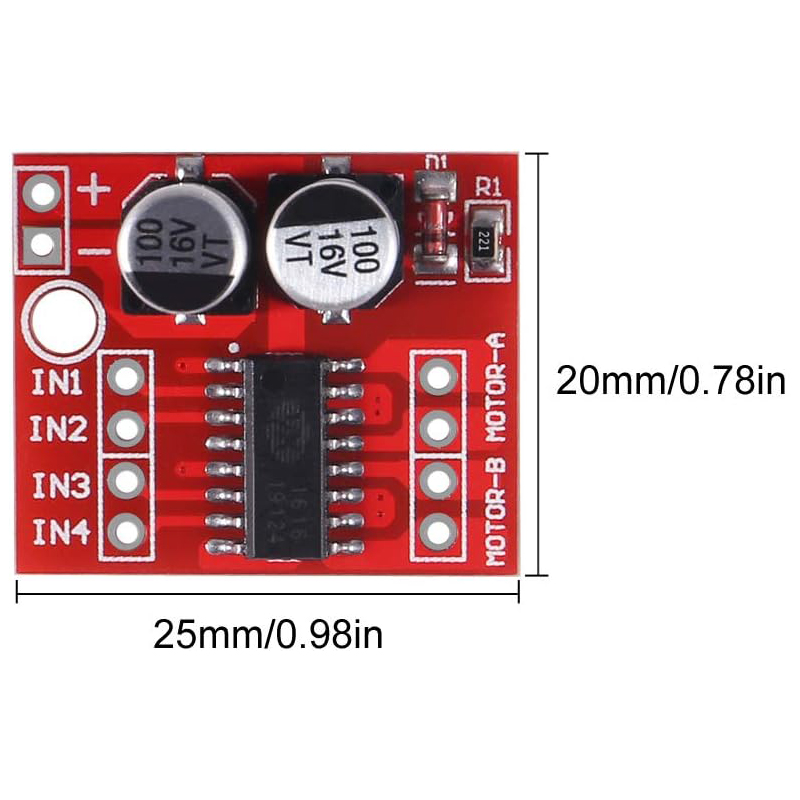 10PCS L298N Mini DC Motor Driv - đánh giá và giá Motor Driver L298N