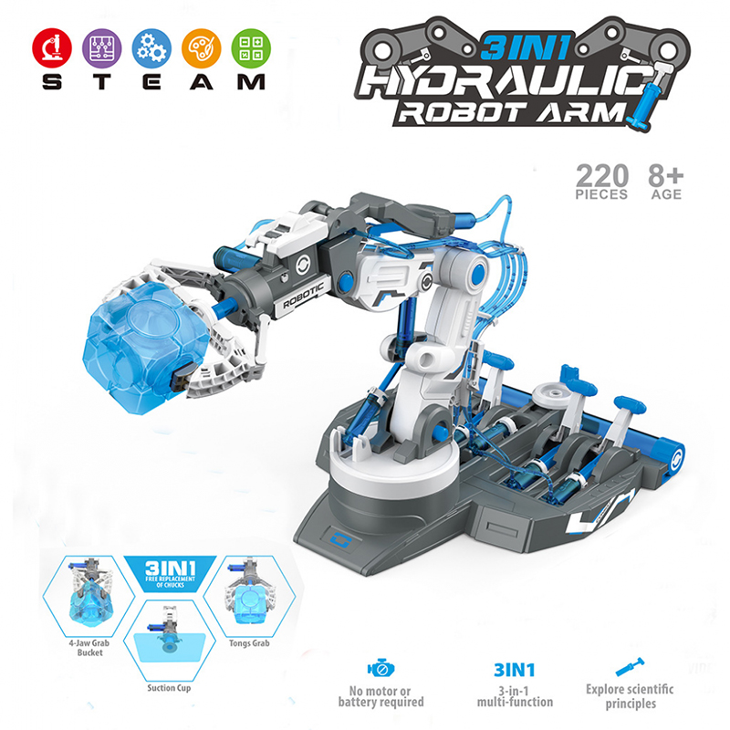 DIY Assembled Hydraulic Mechan - đánh giá và giá Robot Arm Metal