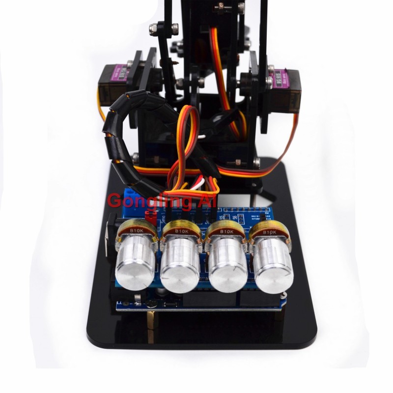 STEM 4 DOF Robot Arm Servo SG9 - đánh giá và giá Robot Arm Metal