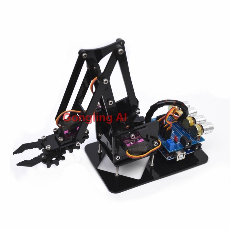 STEM 4 DOF Robot Arm Servo SG9 - đánh giá và giá Robot Arm Metal