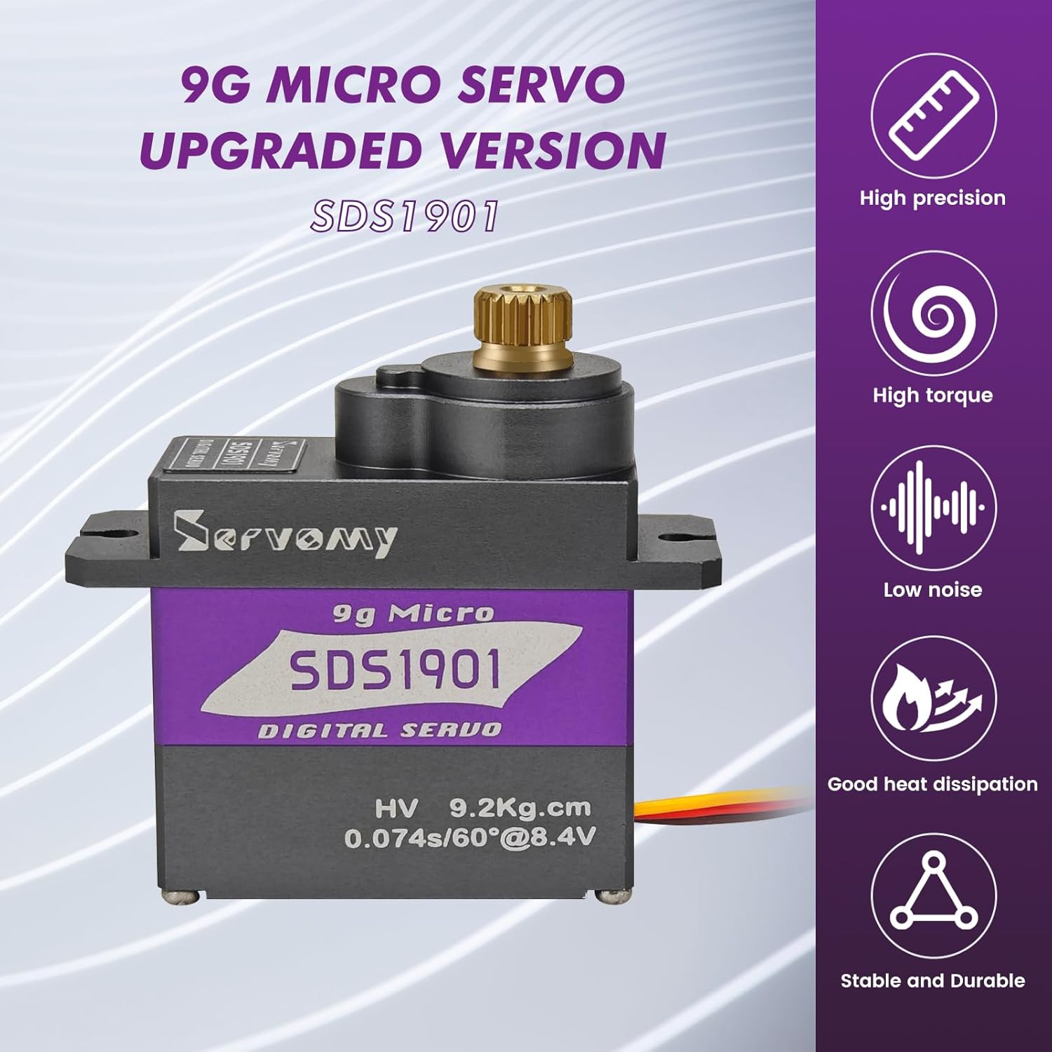 SERVOMY-SDS1901 Digital 9G Mic - đánh giá và giá Arduino Robot