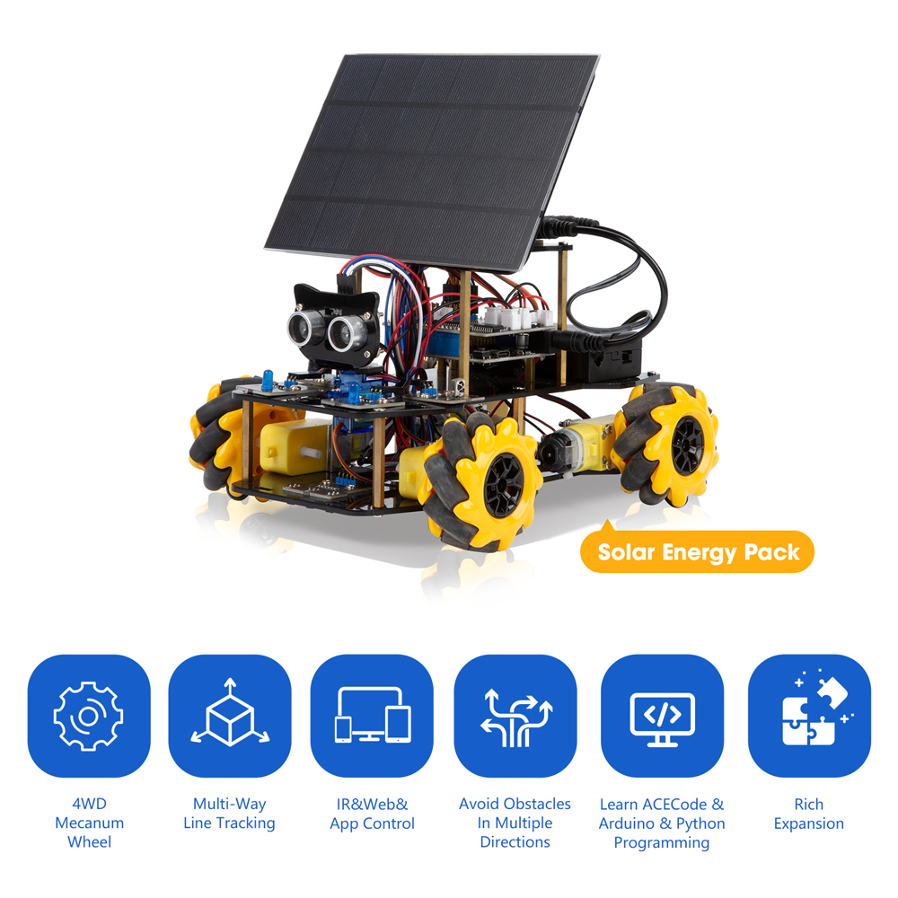ACEBOTT Smart Robot Solar Ener - đánh giá và giá Line Follower Robot