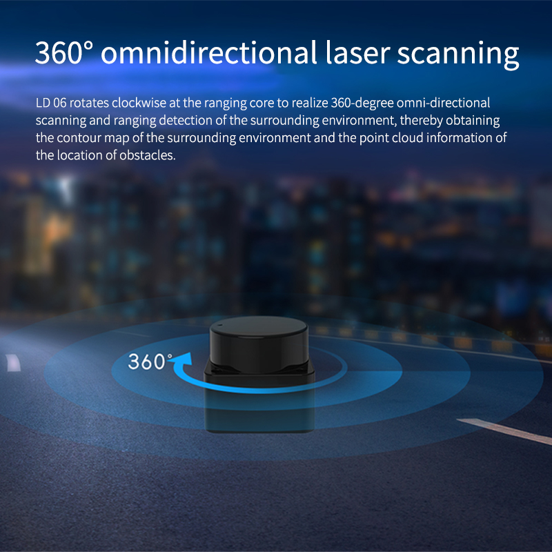 LD06 Lidar Di Động 360 Độ DTOF - đánh giá và giá Ros Robot