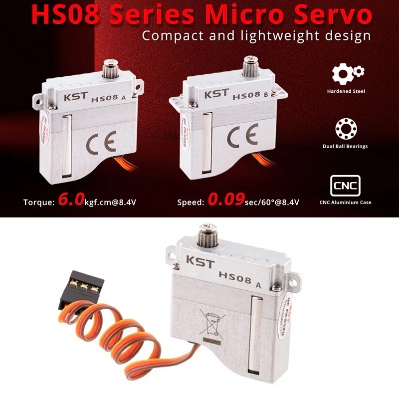 KST HS08A / HS08B HV Digital M - đánh giá và giá Micro Servo